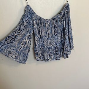 Off the shoulder flowy top